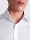 Moss Cotton Dobby Weave Blend Tailored Fit Shirt, White