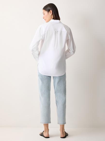 Jigsaw Cotton Poplin Shirt, White - view 2, White