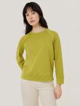 Jigsaw Luxe Raglan Sleeve T-Shirt, Key Lime
