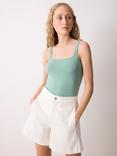 Jigsaw Square Neck Vest Top, Green