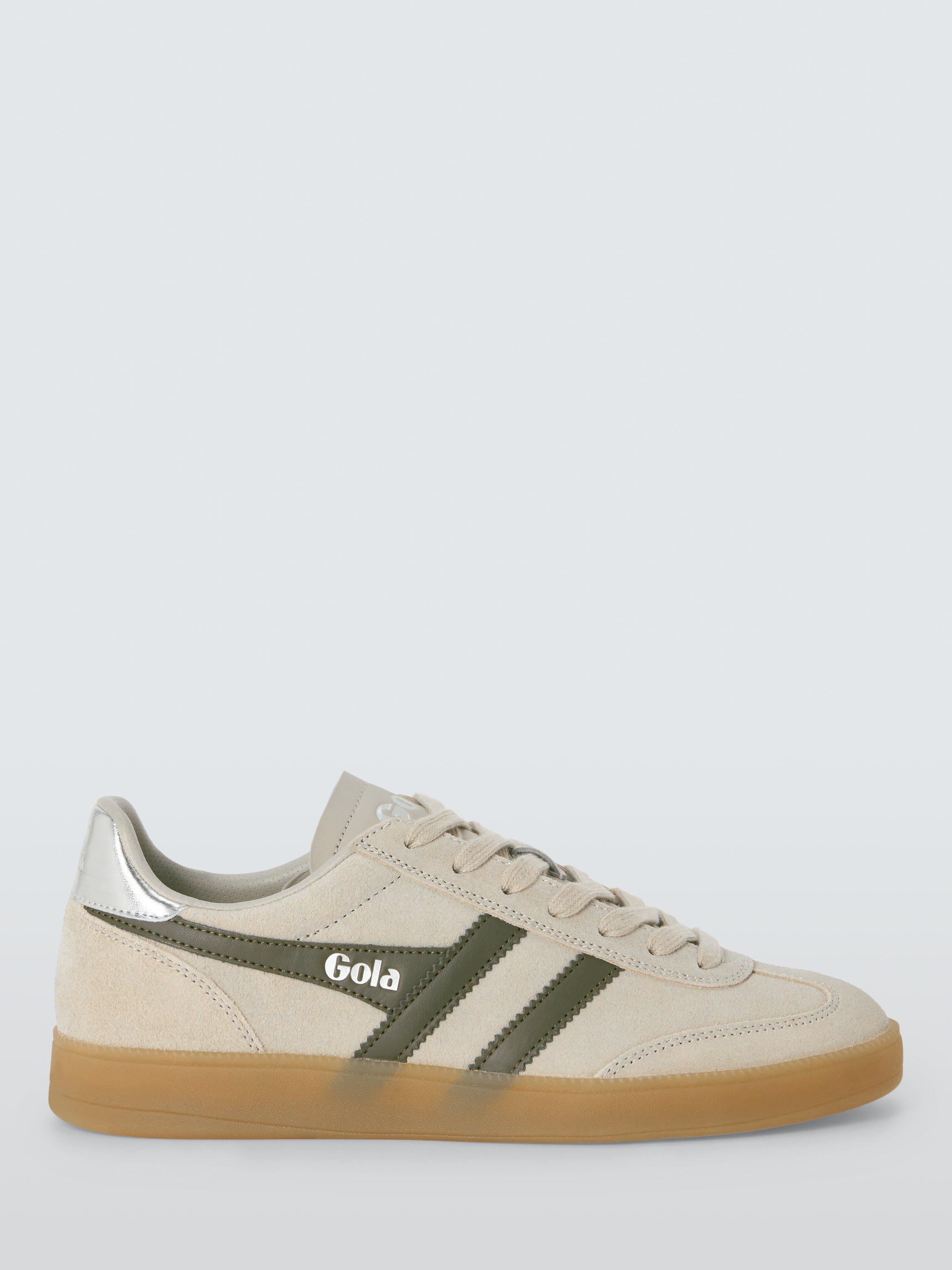 Gola Classics Women's Viper Suede Trainers, Beige/Khaki/Silver