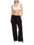 Nudea The PJ Trouser Organic Cotton Pyjama Bottoms, Black