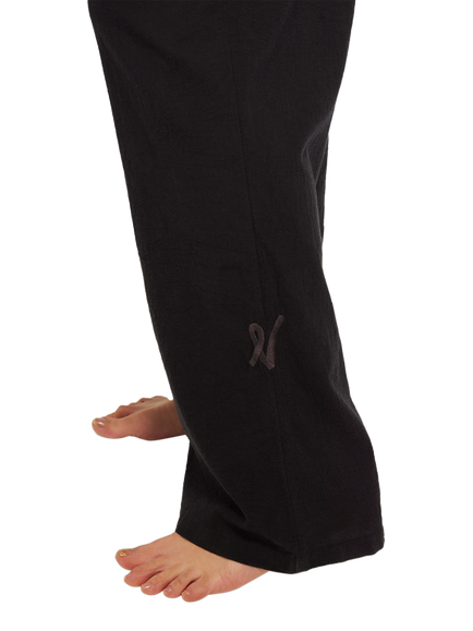 Nudea The PJ Trouser Organic Cotton Pyjama Bottoms, Black - view 2, Black