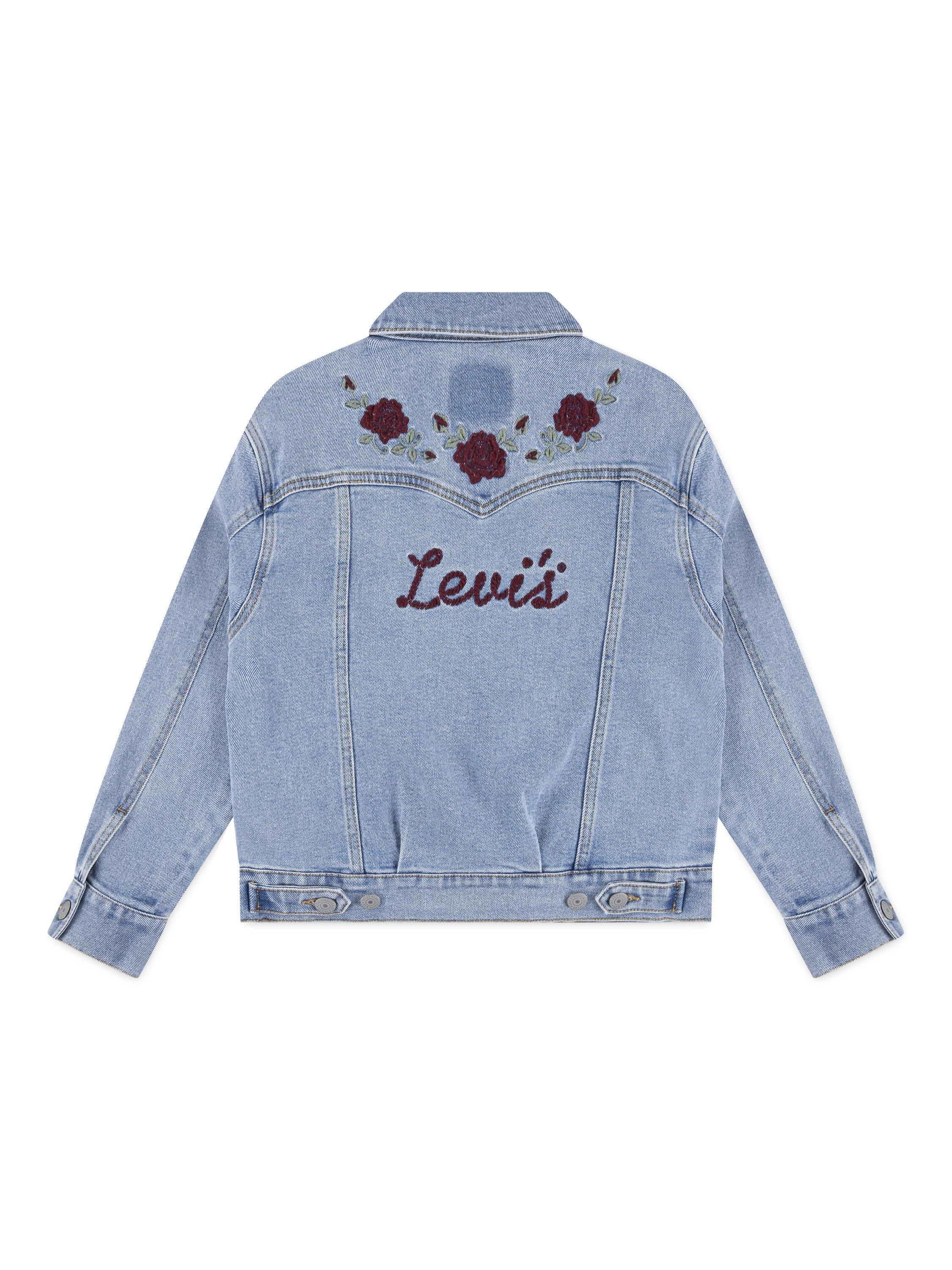 Product image 2 of 6, which shows Levi's Kids' Western Trucker Denim Jacket containing LENZING™ ECOVERO™ Viscose, This And That, 10 years