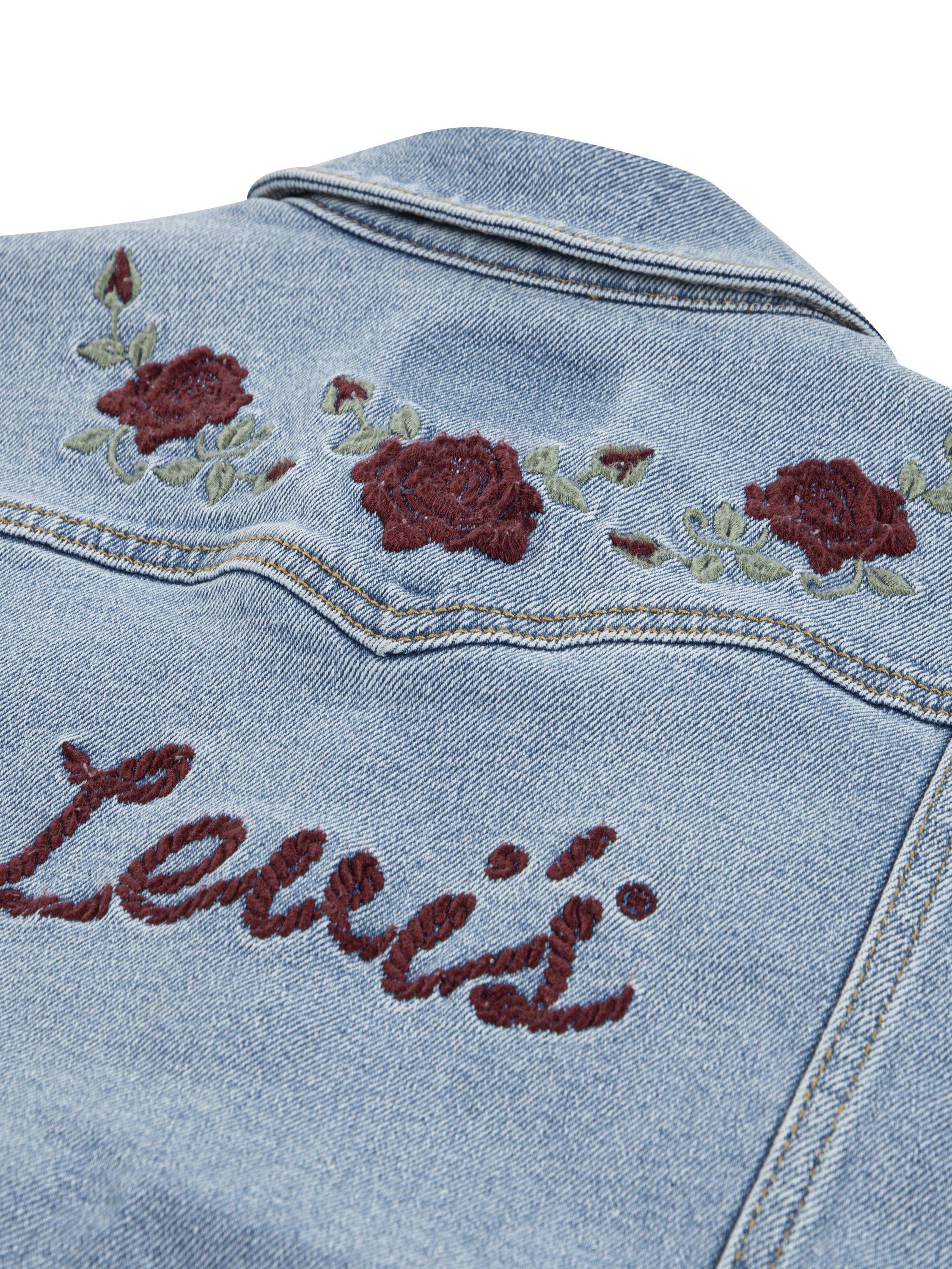 Product image 5 of 6, which shows Levi's Kids' Western Trucker Denim Jacket containing LENZING™ ECOVERO™ Viscose, This And That, 10 years