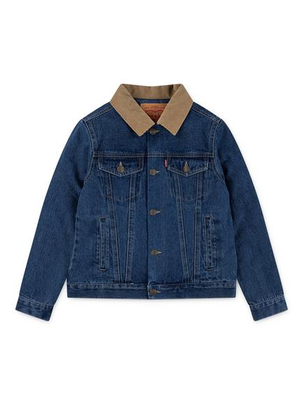 Levi's Kids' Trucker Quilt Lined Denim Jacket, Bandwagon, Bandwagon