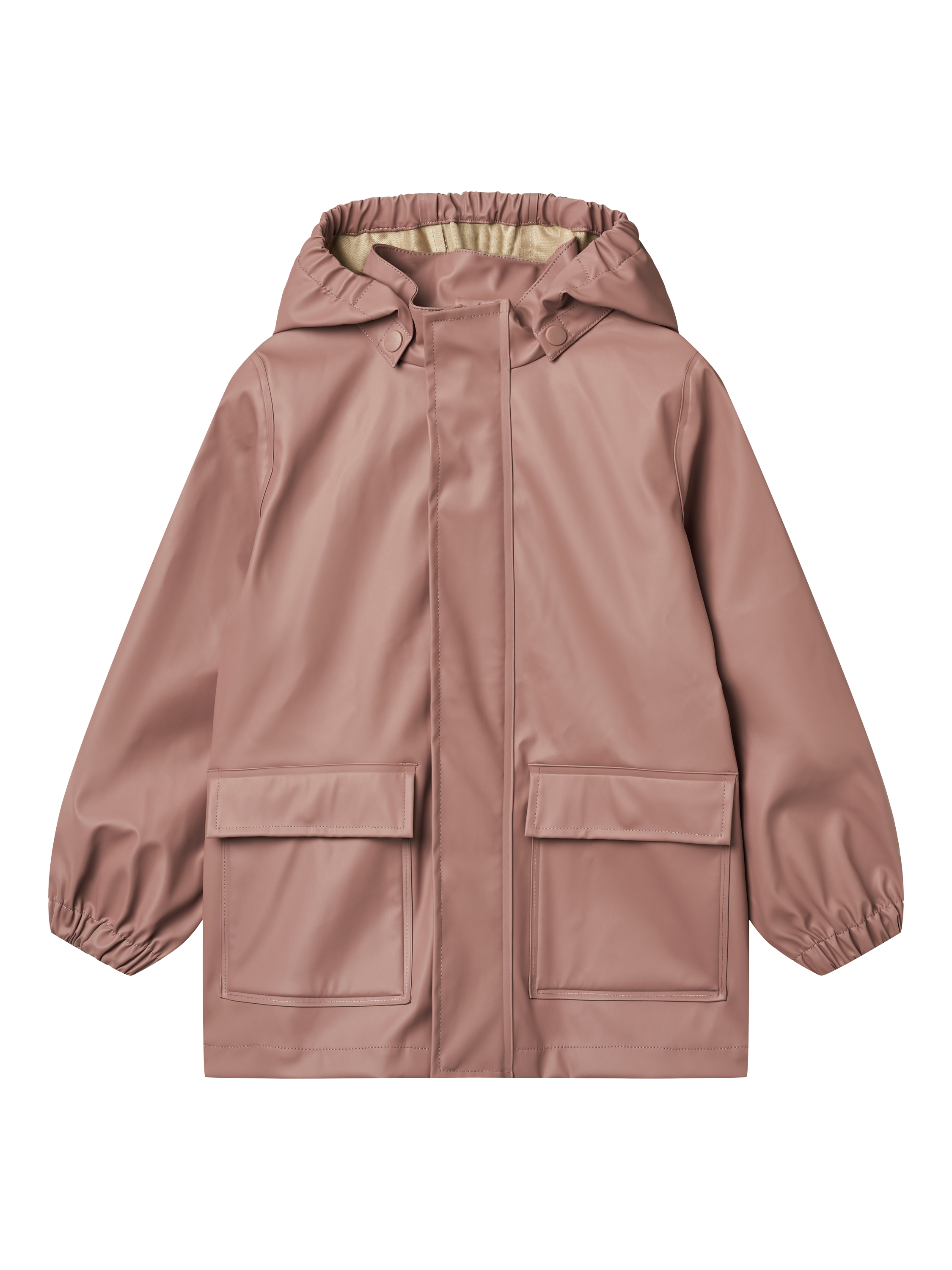 Product image 1 of 3, which shows WHEAT Kids' Ollo Waterproof Rain Jacket, Dusty Lilac, 2 years