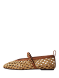 rag & bone Spire Woven Mary Janes, Brown Multi