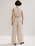 Phase Eight Marilee Polka Dot Jumpsuit, Ivory