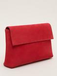 Phase Eight Suede Clutch Bag, Coral