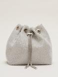Phase Eight Sparkle Crossbody Bag, Silver