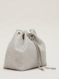 Phase Eight Sparkle Crossbody Bag, Silver