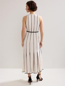 Phase Eight Kimberley Stripe Midi Dress, Ivory - view 2, Ivory
