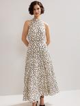 Phase Eight Nita Polka Dot Maxi Dress, Ivory
