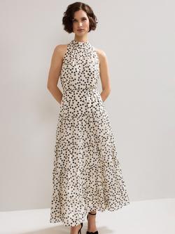 Phase Eight Nita Polka Dot Maxi Dress, Ivory, Ivory
