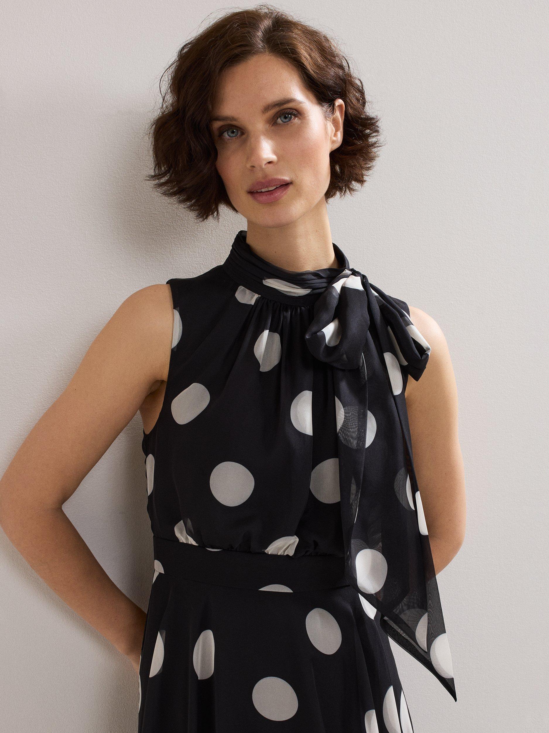 【関税込】PhaseEight ワンピース☆Petite Lucinda Polka Dot Dr Petite Lucinda Dress | Phase Eight ROW |