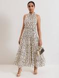 Phase Eight Petite Nita Polka Dot Dress, Ivory