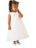 Angel & Rocket Kids' Charlotte Mini Ballerina Bow Dress, White