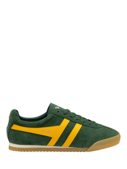 Gola Apollo Suede Lace Up Trainers, Evergreen Sun