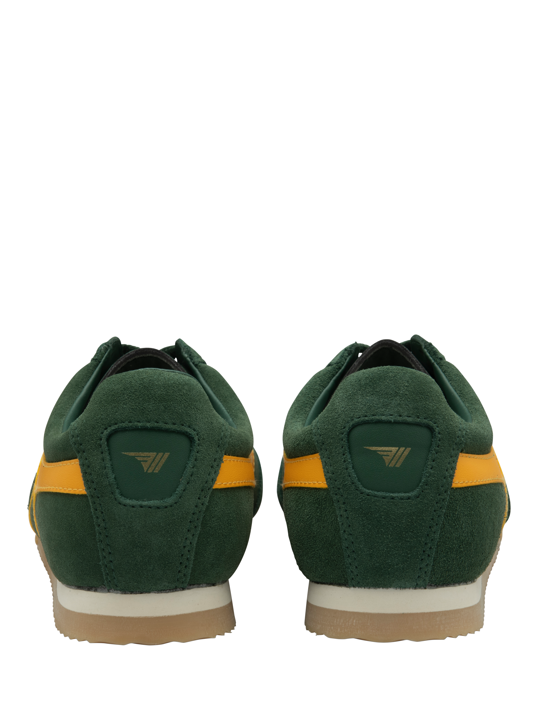 Product image 4 of 5, which shows Gola Apollo Suede Lace Up Trainers, Evergreen Sun, 7