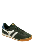 Gola Europa Textile Lace Up Trainers, Khaki, Moonlight