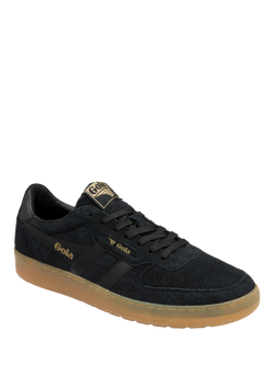 Gola Hawk Suede '86 Trainers, Black - view 2, Black