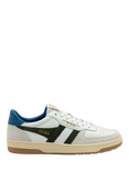 Gola Hawk Leather Trainers, White Khaki