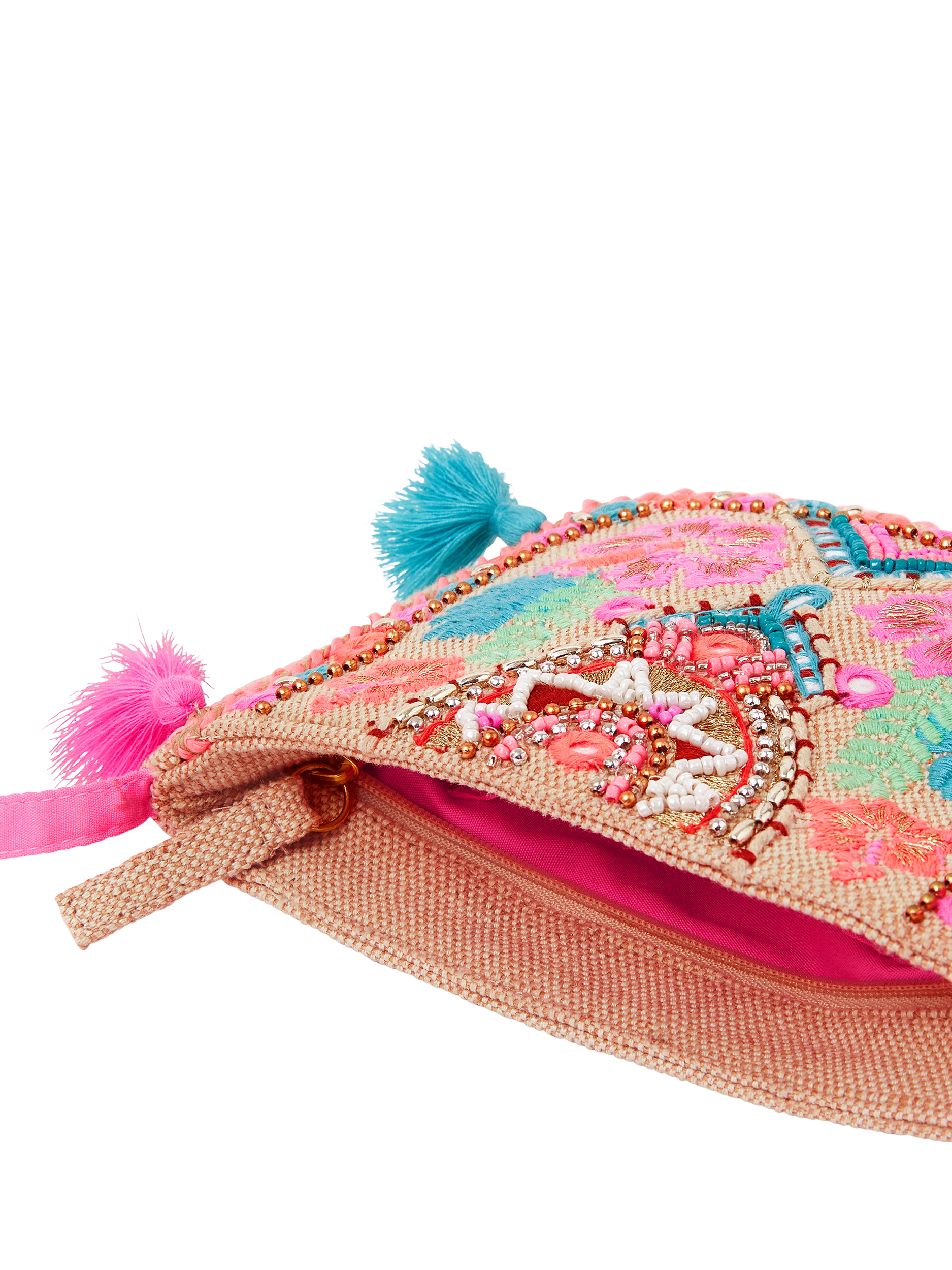 Product image 5 of 5, which shows Angels by Accessorize Kids' Embroidered Cross Body Bag, Multi