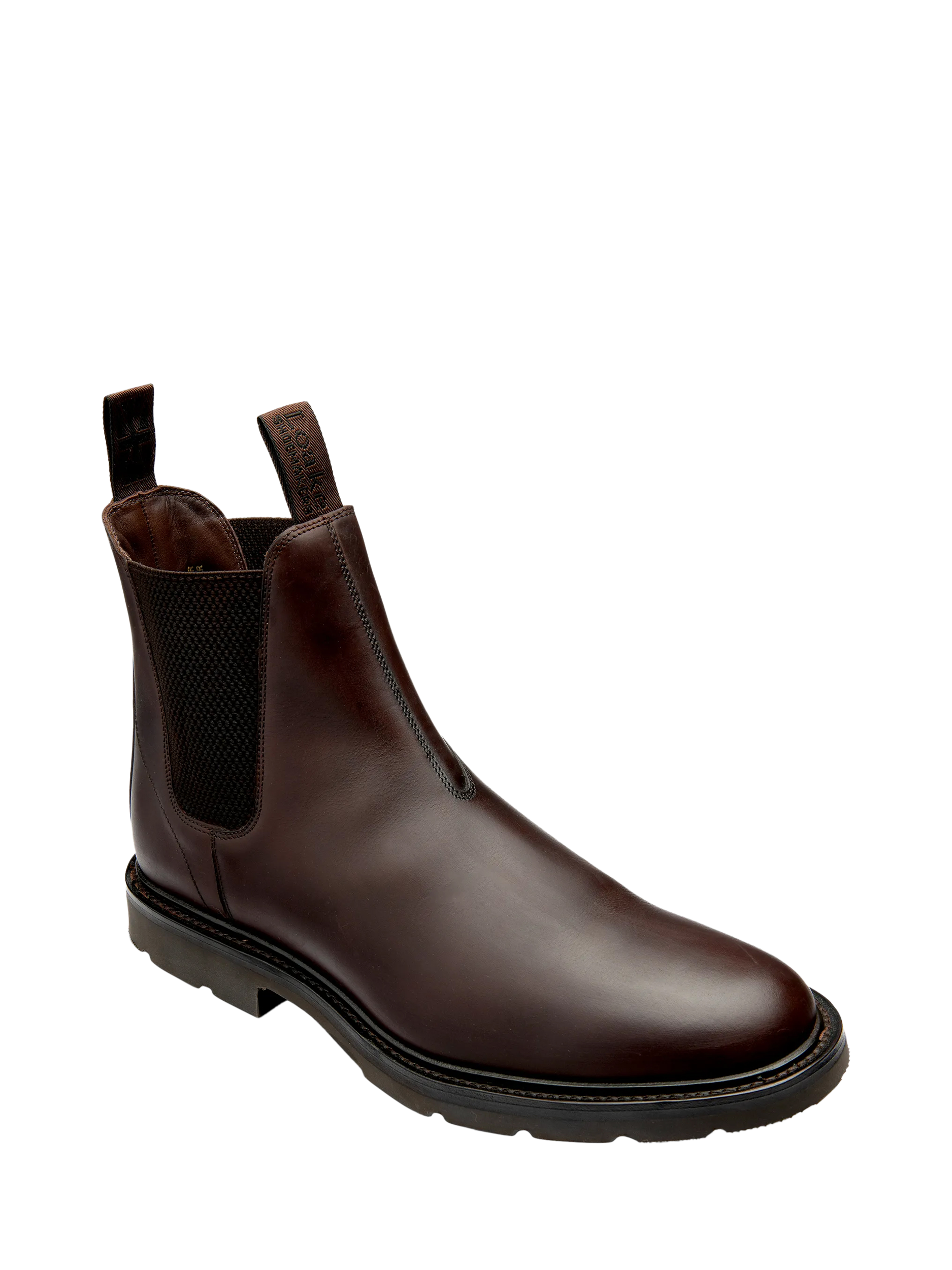 Product image 2 of 3, which shows Loake Tintagel Leather Chelsea Boots, Brown, 7