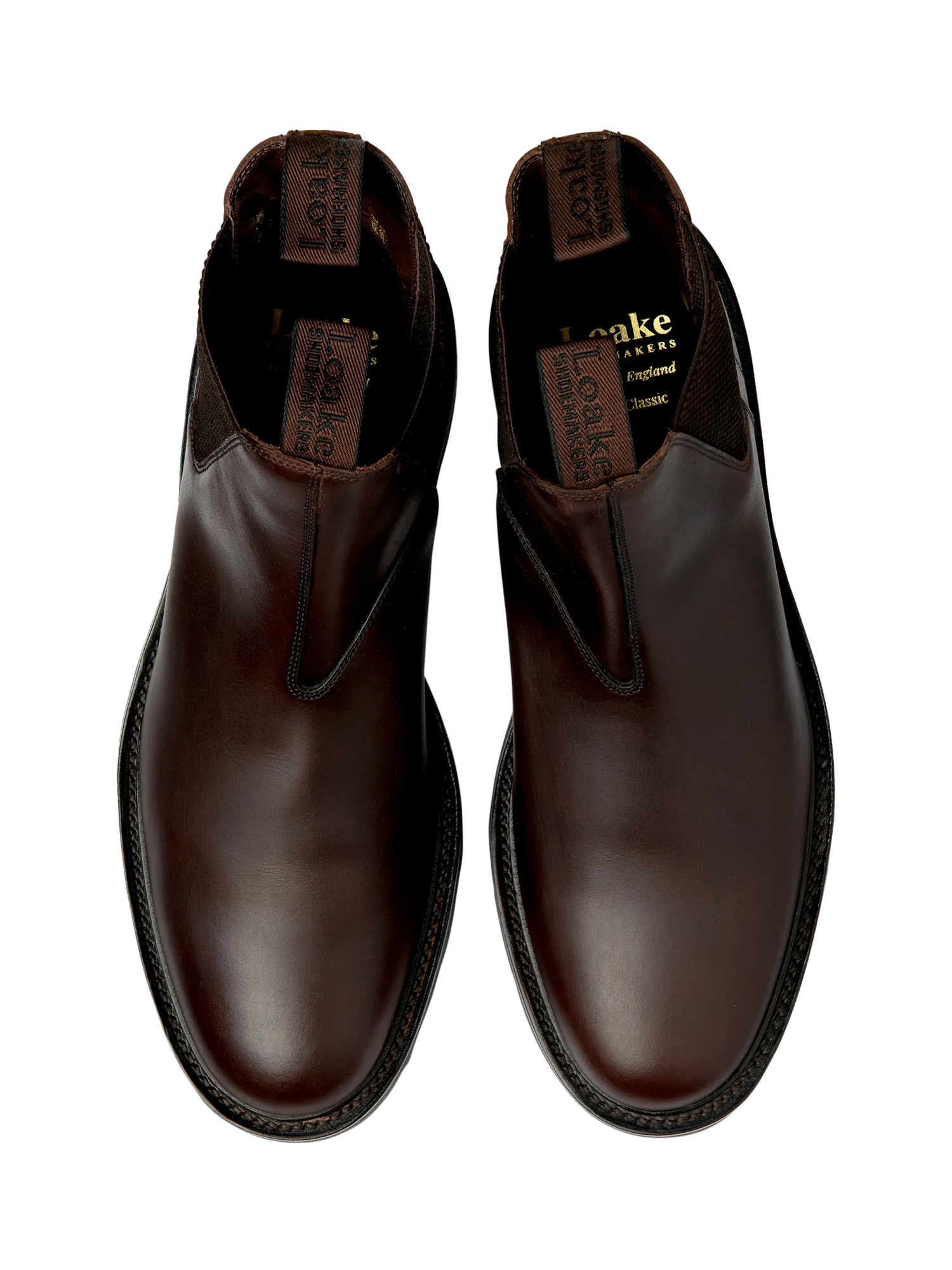 Product image 3 of 3, which shows Loake Tintagel Leather Chelsea Boots, Brown, 7