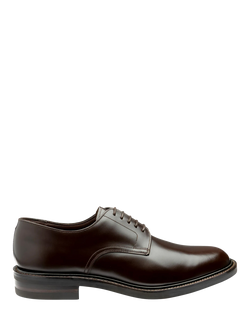 Loake Barbican Leather Derby Shoes, Espresso Polished