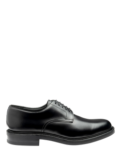 Loake Barbican Leather Derby Shoes, Black
