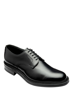 Loake Barbican Leather Derby Shoes - view 2, Black