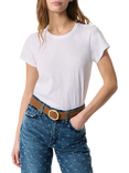 rag & bone Slub Pima Cotton T-Shirt, White