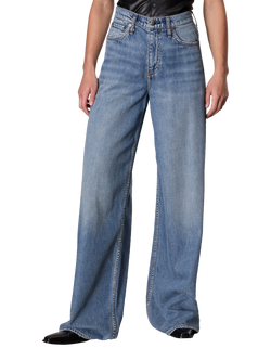 rag & bone Sofie High Waist Cropped Wide Leg Jeans, Beverly, Beverly