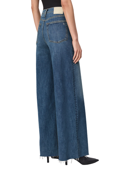 rag & bone Sofie High Waist Wide Leg Jeans, Willow - view 2, Willow