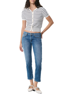 rag & bone Dre Low Rise Slim Boyfriend Jeans, Dark Blue, Julienne