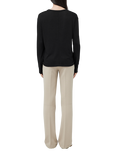 rag & bone Long Sleeve Knit Top, Black