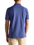 Joules Cotton Regular Fit Short Sleeve Polo Shirt, Mid Blue