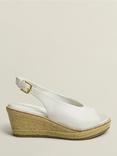 Hobbs Kali Espadrille Heeled Sandals, Ivory