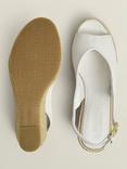 Hobbs Kali Espadrille Heeled Sandals, Ivory