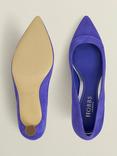 Hobbs Faye Suede Court Shoes, Allium Blue