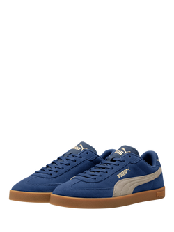 PUMA Club II Era Suede Lace Up Trainers - view 2, Blue