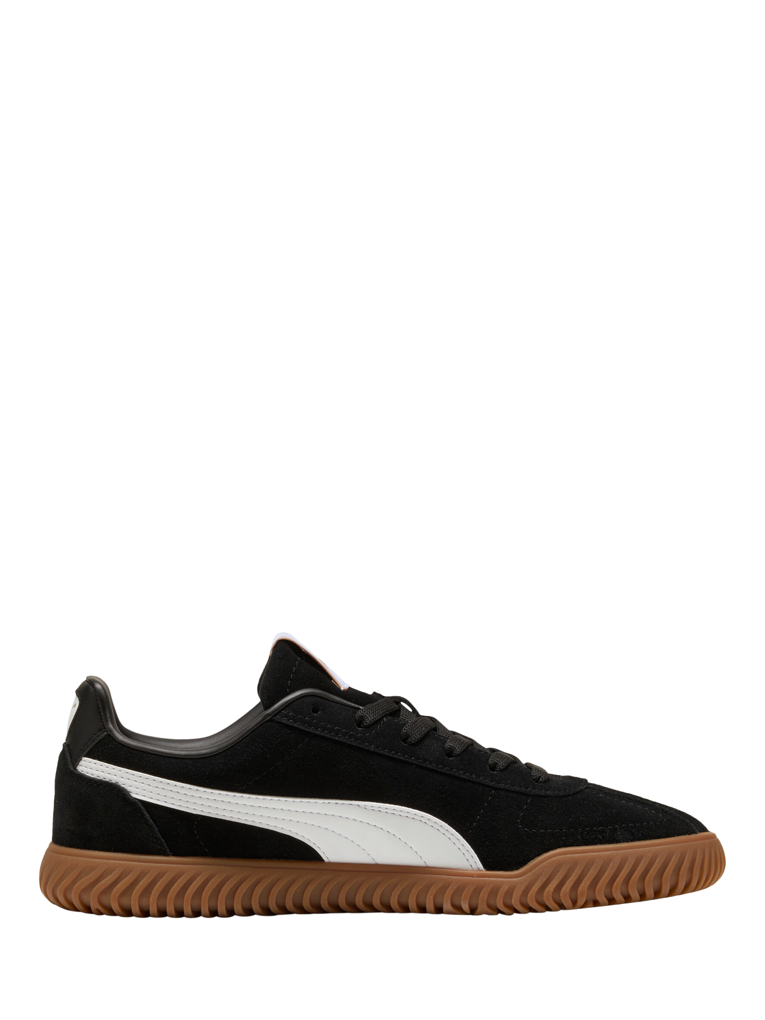 PUMA Club Kayzer SD Suede Lace Up Trainers, Black