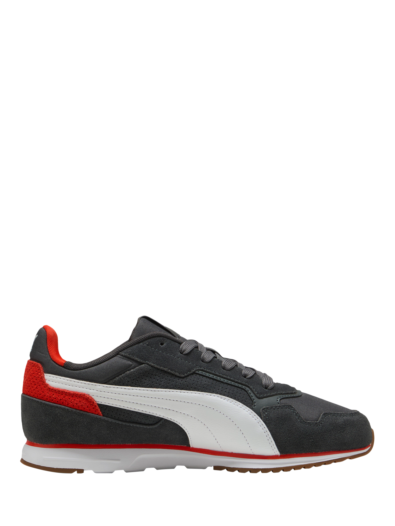 Product image 1 of 6, which shows PUMA Softride Miller Lace Up Trainers, Grey, Red, 8