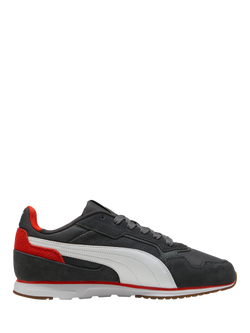 PUMA Softride Miller Lace Up Trainers, Grey, Red, Grey, Red