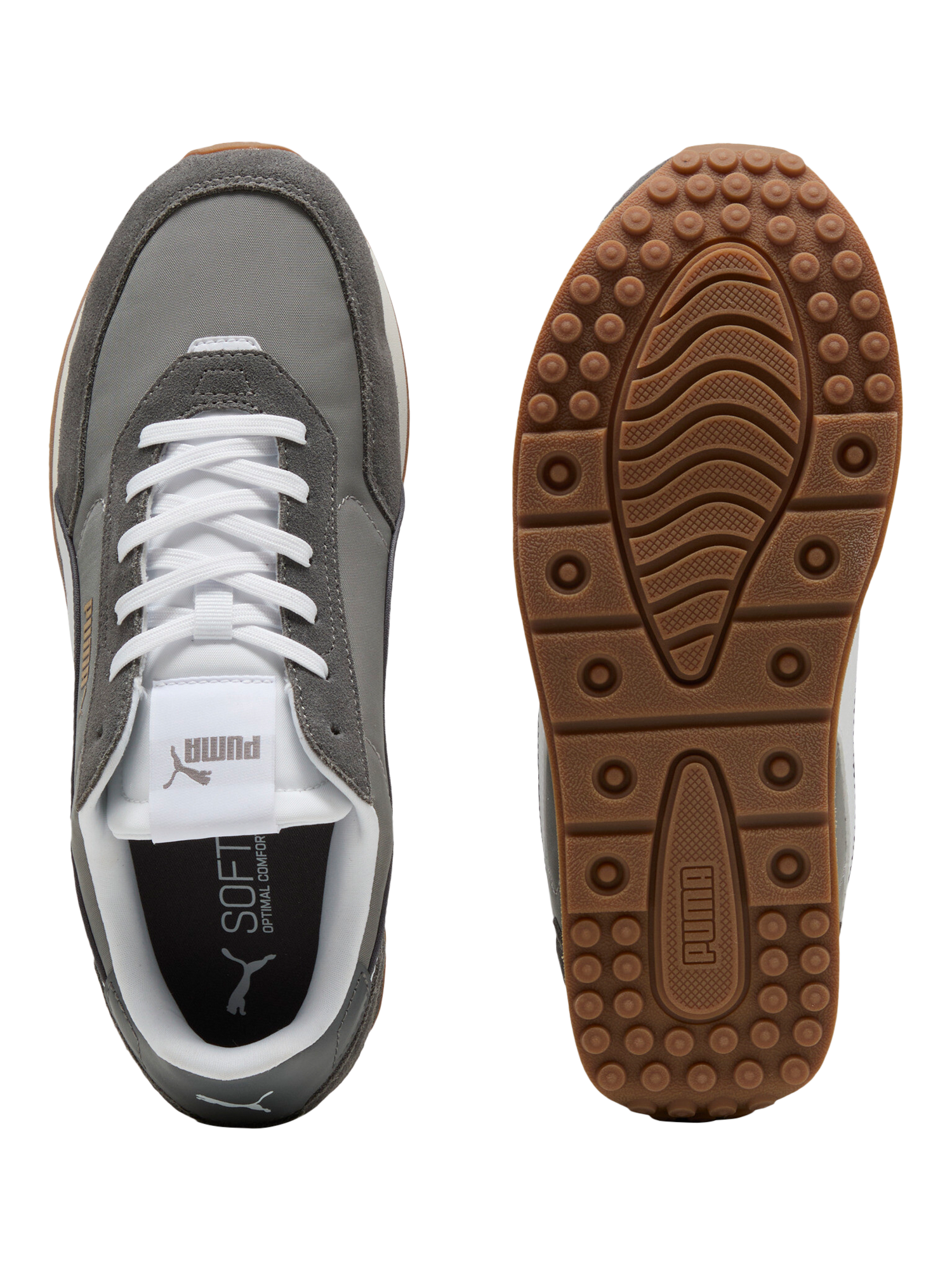 Product image 5 of 6, which shows PUMA St Miler Rise Lace Up Trainers, Grey, 8