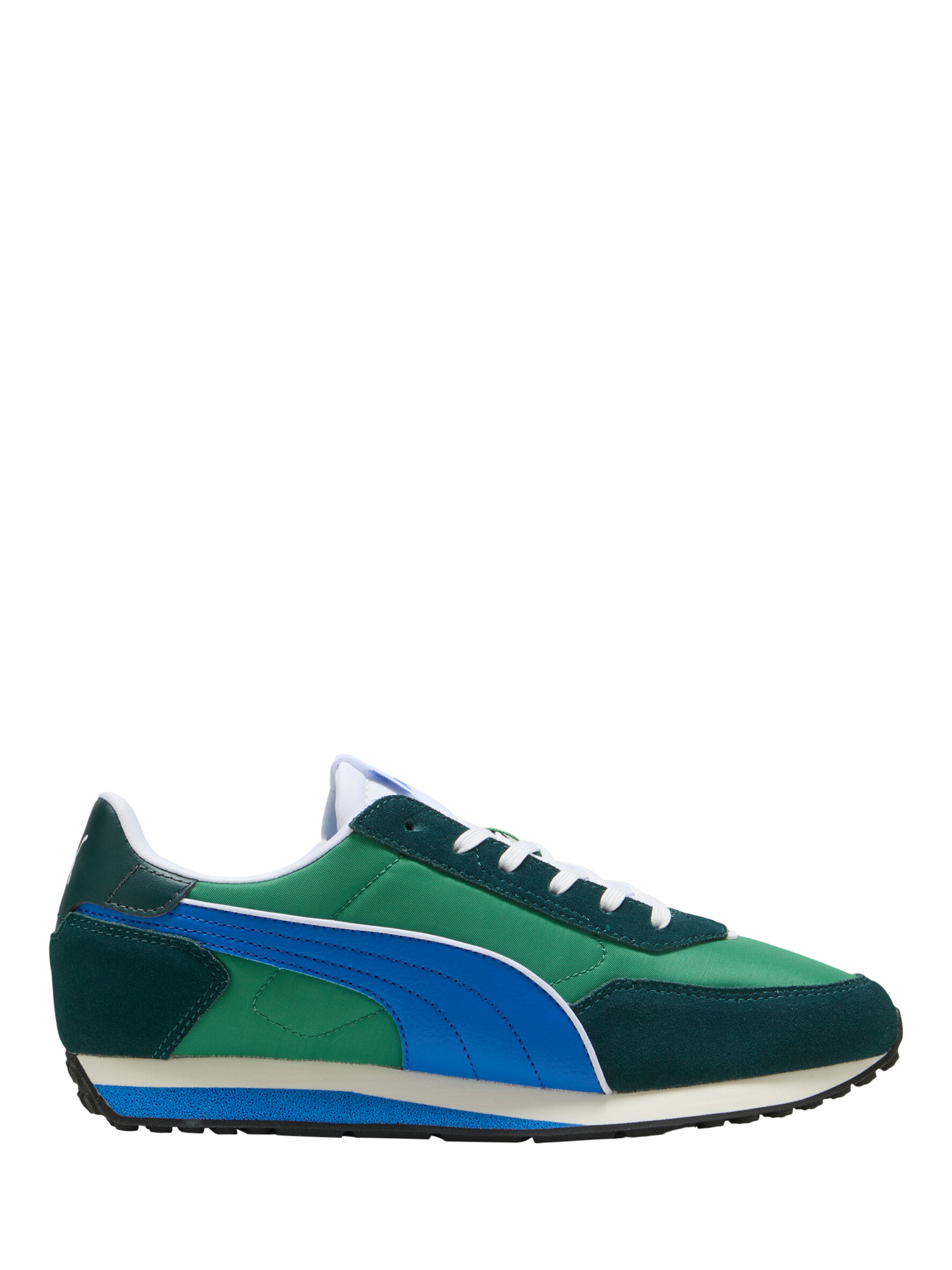 Product image 1 of 6, which shows PUMA St Miler Rise Lace Up Trainers, Green, Blue, 9