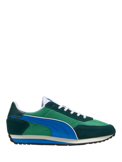 PUMA St Miler Rise Lace Up Trainers, Green, Blue