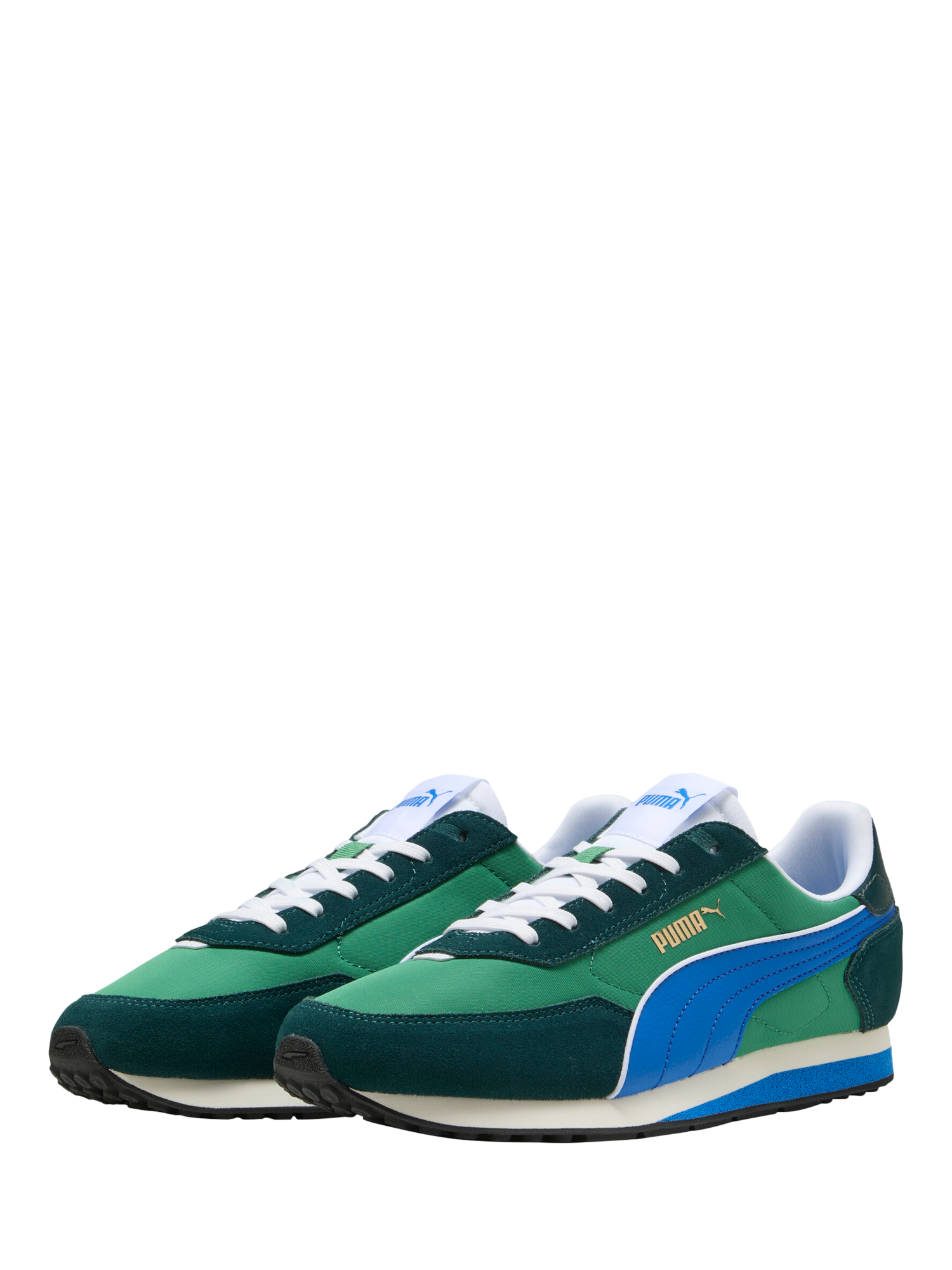 Product image 2 of 6, which shows PUMA St Miler Rise Lace Up Trainers, Green, Blue, 9